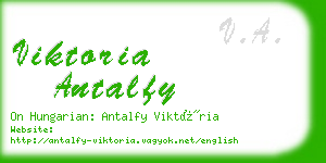 viktoria antalfy business card